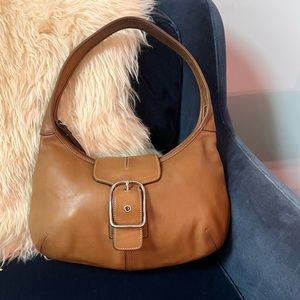 Vintage Coach Buckle Shoulder Bag
